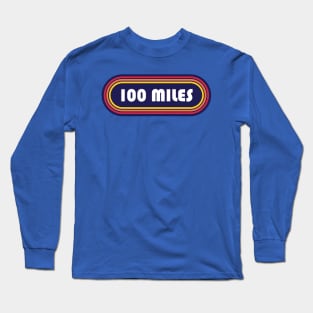 100 Mile Trail and Ultra Running Oval Long Sleeve T-Shirt